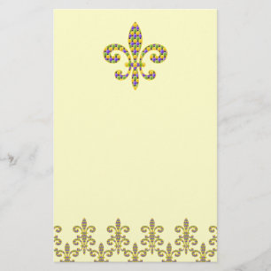 Karnevalperle Lilie Briefpapier
