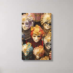 Karnevals-Masken in Venedig Leinwanddruck