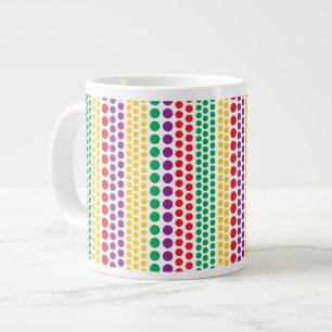 Karnevals-Regen-Polka-Punkt-Spezialitäten-Tassen Jumbo-Tasse
