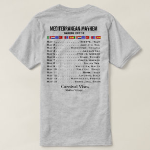 Karnevals-Vistaeröffnungssegeln - Mittelmeer T-Shirt
