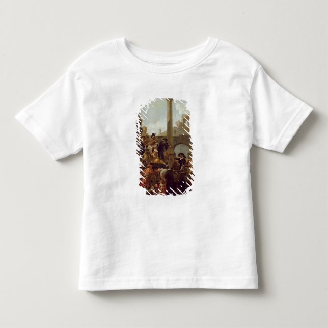 Karnevals-Zeit in Rom, 1653 (Öl auf Leinwand) Kleinkind T-shirt (Vorderseite)