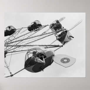 Karnevalsfahrt, 1942. Vintages Foto Poster