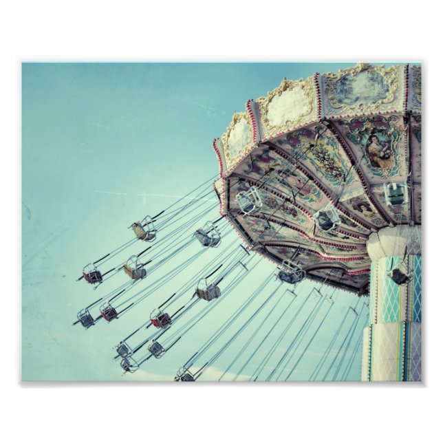 Karnevalsfahrt Vintag Fotodruck (Vorne)