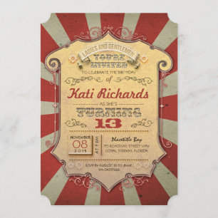 Karnevalsgeburtstags-Party Einladungen