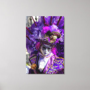 Karnevalskostüm, Venedig Leinwanddruck
