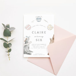 Karnevalskreis der Kinder | Mädchen Geburtstagspar Einladung