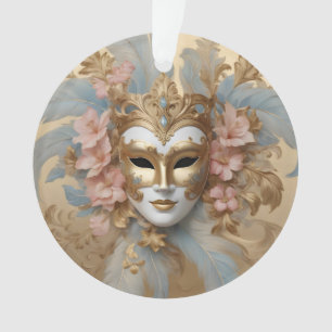 Karnevalsmaske in Rosa und Gold Ornament