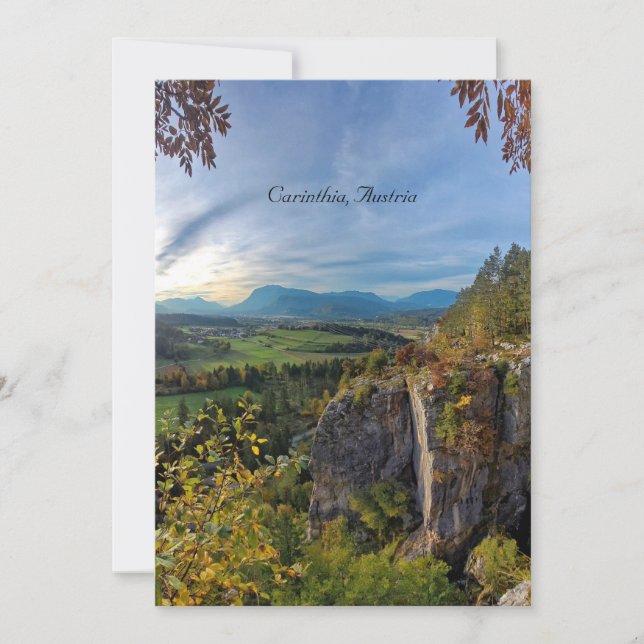 Kärnten, Österreich Karte (Vorderseite)