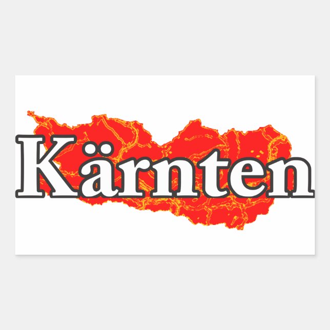 Kärnten Rechteckiger Aufkleber (Vorderseite)