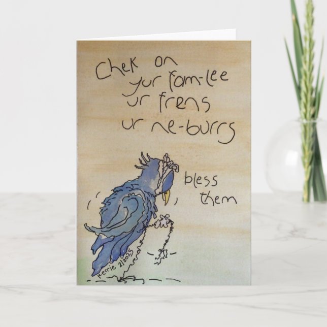 Karo auf... dankeskarte (Vorderseite)