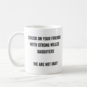 Karo auf Ihren Freunden mit starken gewillt Kaffeetasse