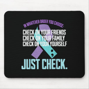 Karo auf sich selbst Familienfreunde Suizidprävent Mousepad