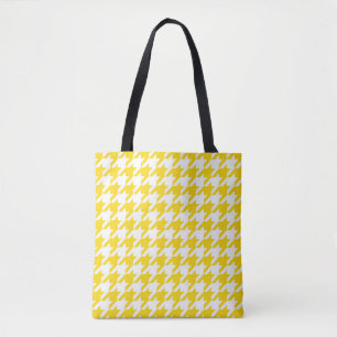 Karo aus Gelb und Weiß Tasche