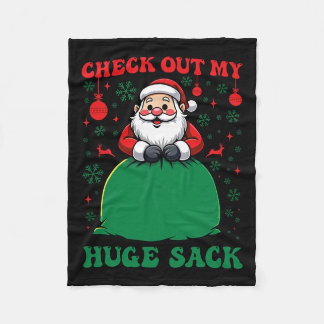 Karo aus meinem riesigen Sack Weihnachten 2024 Hol Fleecedecke (Vorderseite)