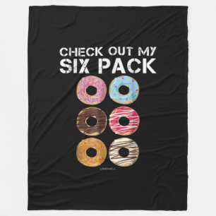 Karo aus meinem Sixpack Donut - Funny Gym Fleecedecke