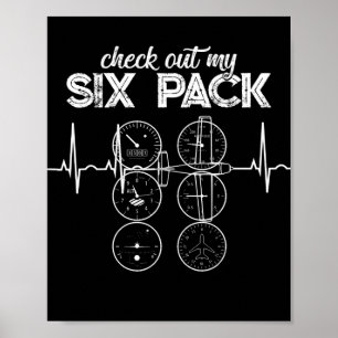 Karo aus meinem Sixpack Pilot Funny Gym Fan Poster