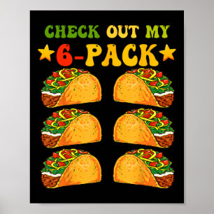 Karo aus meinem Sixpack Tacos Gym Cinco De Mayo Re Poster