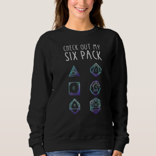 Karo aus meinem Sixpack Würfel für Drachen D20 RPG Sweatshirt