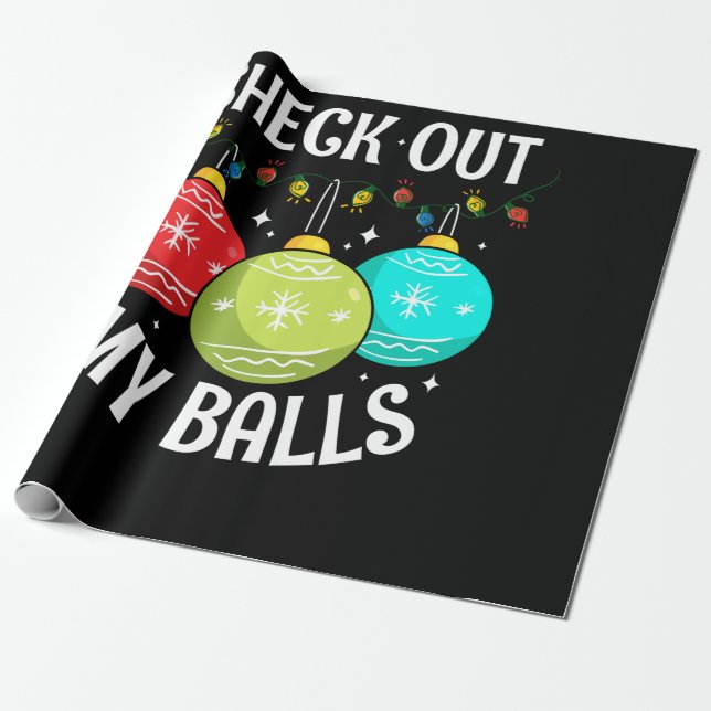 Karo aus meinen Ballen schmutzige Weihnachtsscherz Geschenkpapier (Ungerollt)