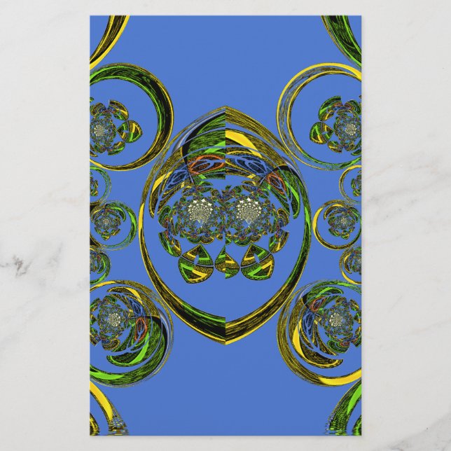 Karo aus meinen blauen Kurven Briefpapier (Vorderseite)