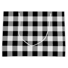 Karo Black and White Buffalo Große Geschenktüte