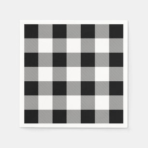 Karo Black and White Buffalo Serviette