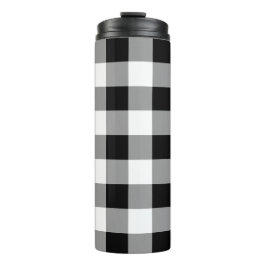 Karo Black and White Buffalo Thermosbecher