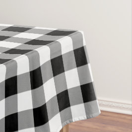 Karo Black and White Buffalo Tischdecke