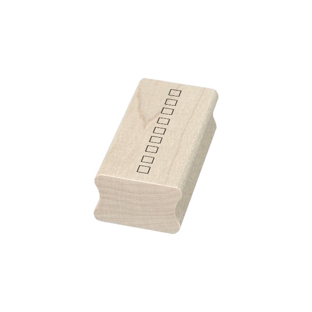 Karo Box stars Checklist journal Gummistempel (Stempel)