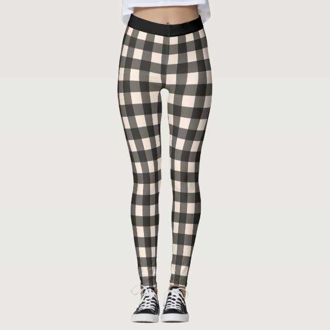 Karo Buffalo Karierte Leggings (Vorderseite)