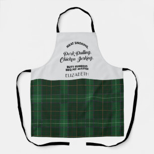 Karo Clan Walsh gerüpfelte Tartan-Küche Schürze