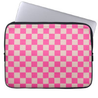 Karo Coral Pink Checked Pattern Checkerboard