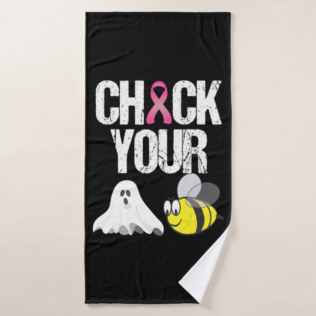 Karo Dein Bienenvolk Funny Breast Cancer Halloween Badehandtuch (Badehandtuch)