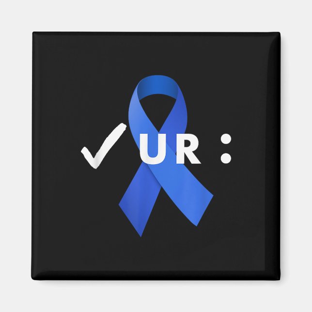 Karo deinen Kolon, Koloskopie. Colon Cancer Awar Magnet (Vorne)