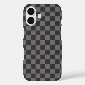 Karo der Tafel mit schwarzen Mustern geprüft iPhone 16 Hülle