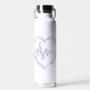 Karo des Herzens Thor Kupfer Vakuum Flasche