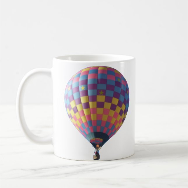 Karo-Es-Heraus Heißluft-Ballon-Tasse Kaffeetasse (Links)