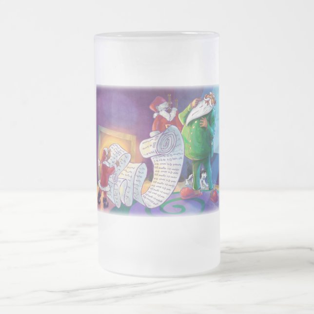 Karo es zweimal Santa Mattglas Bierglas (Mittel)