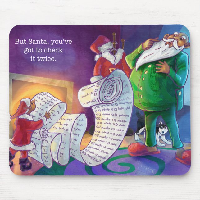 Karo es zweimal Santa Mousepad (Vorne)