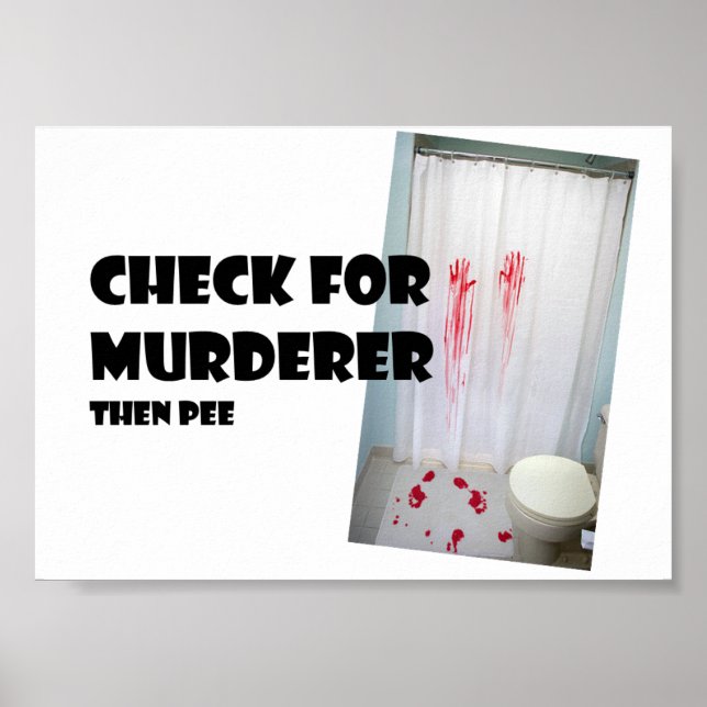 Karo für Mörder.... dann pinkeln Poster (Vorne)