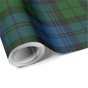 Karo Grün Kariert Campbell Military Tartan Geschenkpapier