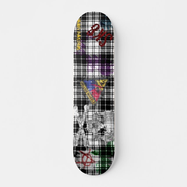 Karo-Grunge Skateboard (Vorne)