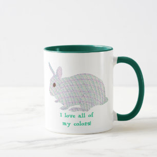 Karo-Hase, ich liebe all meine Farben, Tassen