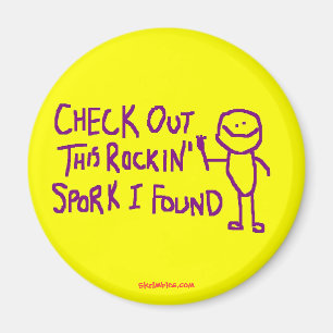 Karo heraus dieses Rockin Spork, das ich fand Magnet