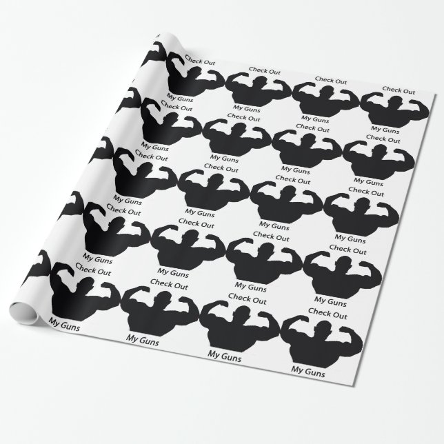 Karo heraus meine Gewehre Geschenkpapier (Ungerollt)