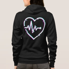 Karo Herz Frauen Bella+Leinwand Ganzes Hoodie
