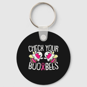 Karo Ihr Boo Bees Breast Cancer Awareness Warrio Schlüsselanhänger