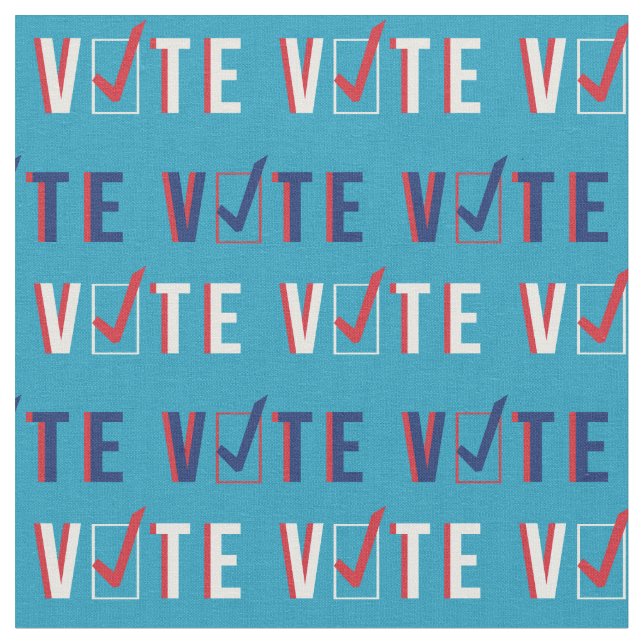 Karo-Kennzeichen aquamarin Stoff (Nahaufnahme)