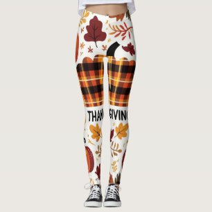 Karo-Kürbis-Parade Leggings