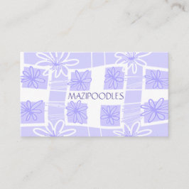 Karo Lilac Lavender Visitenkarte